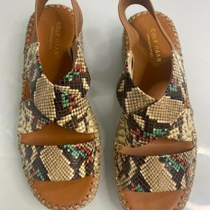 Cole Haan - Grandseries Sandals - Embassed Leather - size 8.5